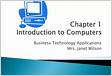 Chapter One Introduction to Computer